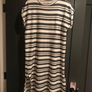 Zara stripe terry dress